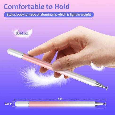 Stylus Pens for Touch Screens, 2 in 1 High Precision Magnetic Disc Universal Stylus Pen for iPad Compatible with All Touch Screens in Saudi Arabia