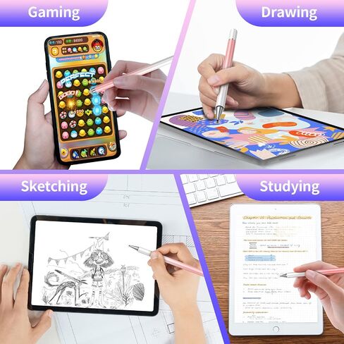 Stylus Pens for Touch Screens, 2 in 1 High Precision Magnetic Disc Universal Stylus Pen for iPad Compatible with All Touch Screens in Saudi Arabia