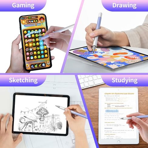 Stylus Pens for Touch Screens, 2 in 1 High Precision Magnetic Disc Universal Stylus Pen for iPad Compatible with All Touch Screens in Saudi Arabia