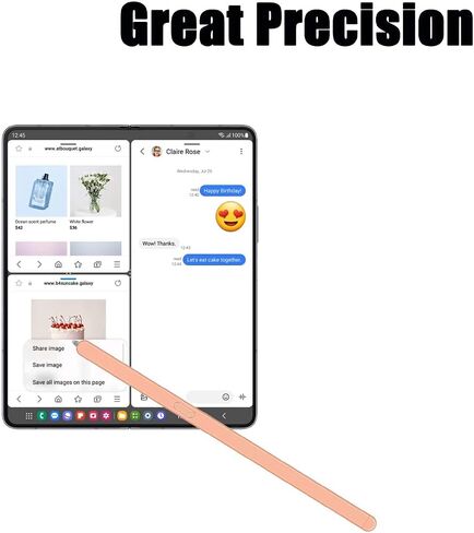 Galaxy Z Fold 5 S Pen Fold Edition for Samsung Galaxy Z Fold5 5G Slim S Pen Galaxy S Pen 5 Fold Edition Stylus for Samsung Galaxy Z Fold 6 Stylus Pen, Eject Pin EJ-PF946BBEGUS in Saudi Arabia