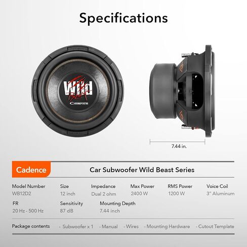 Cadence DXM6X4 6.5 Inch High Power Midrange Car Speaker, 250 Watts Max Power 4 Ohm Pro Audio Midrange Loudspeaker, Sold Individually in Kuwait