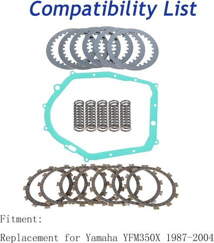 Heavy Duty Clutch Kit Discs Springs Gasket Replacement for Yamaha Warior 350 1987-2004 in Saudi Arabia
