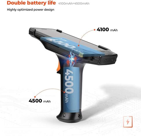 MUNBYN Android Barcode Scanner with Full Screen, Android 11 Honeywell Barcode Scanner N6703 Engine, 5.5" PDA, NFC Handheld Mobile Computer, Wi-Fi 6, 4G BT, Wireless Inventory Scanner Data Collector in Saudi Arabia