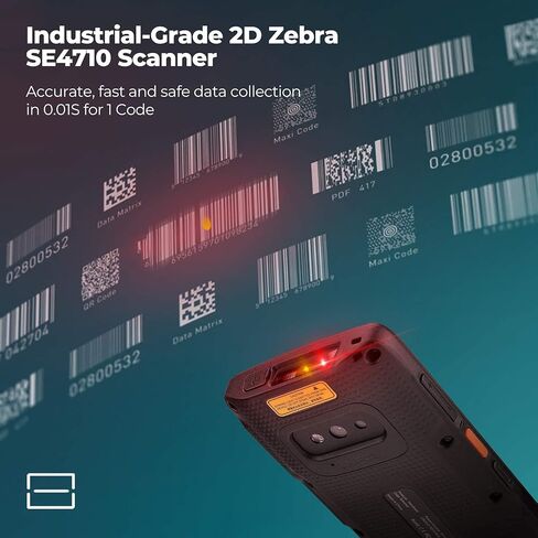 MUNBYN Android Barcode Scanner with Full Screen, Android 11 Honeywell Barcode Scanner N6703 Engine, 5.5" PDA, NFC Handheld Mobile Computer, Wi-Fi 6, 4G BT, Wireless Inventory Scanner Data Collector in Saudi Arabia