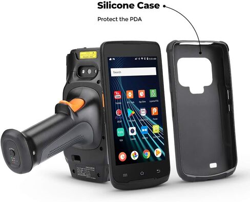 MUNBYN Android Barcode Scanner with Full Screen, Android 11 Honeywell Barcode Scanner N6703 Engine, 5.5" PDA, NFC Handheld Mobile Computer, Wi-Fi 6, 4G BT, Wireless Inventory Scanner Data Collector in Saudi Arabia
