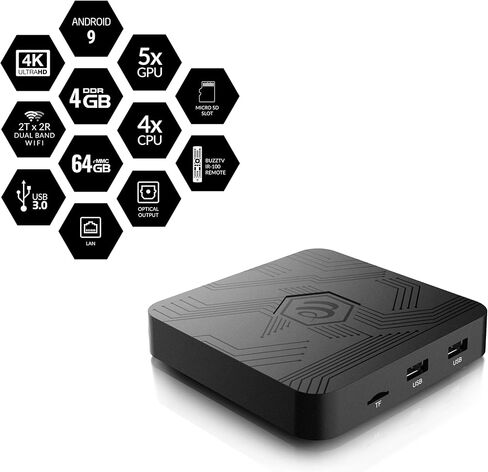 BuzzTV Essentials E2 Plus - Android 9.0 - Amlogic S905X3 - 2GB DDR4 - 32GB eMMC in Kuwait