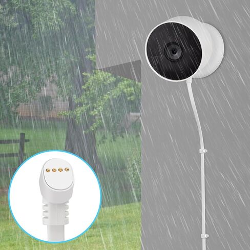 حزمة واحدة من كابل شحن الطاقة بطول 33 قدم/10 متر متوافق مع Google Nest Cam (البطارية)، كابل شحن مستمر مقاوم للطقس يعمل على تشغيل كاميرا Nest الخاصة بك (البطارية) in Kuwait