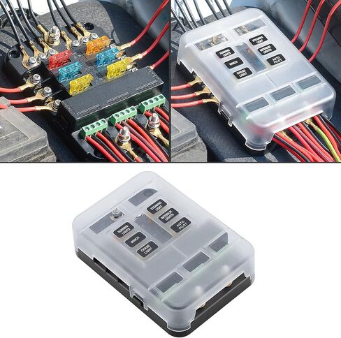 12V Fuse Block Fuse and Relay Box Kit With ACC Interface for Automotive Car Truck Marine Boat in Saudi Arabia