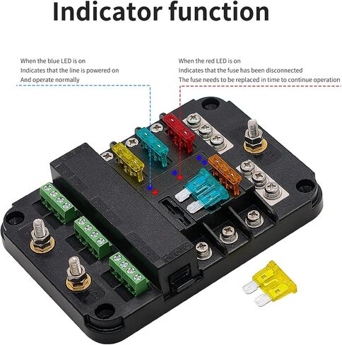 12V Fuse Block Fuse and Relay Box Kit With ACC Interface for Automotive Car Truck Marine Boat in Saudi Arabia