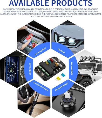 12V Fuse Block Fuse and Relay Box Kit With ACC Interface for Automotive Car Truck Marine Boat in Saudi Arabia