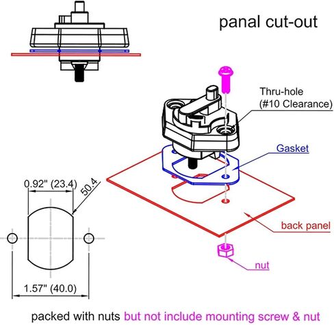 12V 24V 32V DC Panel Mount Circuit Breaker 50A with Manual Reset Button Switchable for Auto Truck RV Marine Trailer Waterproof 50A in Kuwait