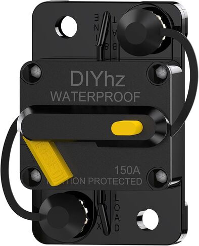 30 Amp Circuit Breaker with Manual Reset Switch Button for Car Audio Boat Marine RV Yacht Truck Trolling Motors Solar, 12V - 48V DC, Waterproof IP67 Surface Mount Circuit Breaker Resettable Fuse in Saudi Arabia
