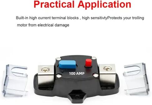 200A 12-48 Volt DC Self Recovery Circuit Breaker with Manual Reset Button for Automotive Rv Marine Boat in Kuwait