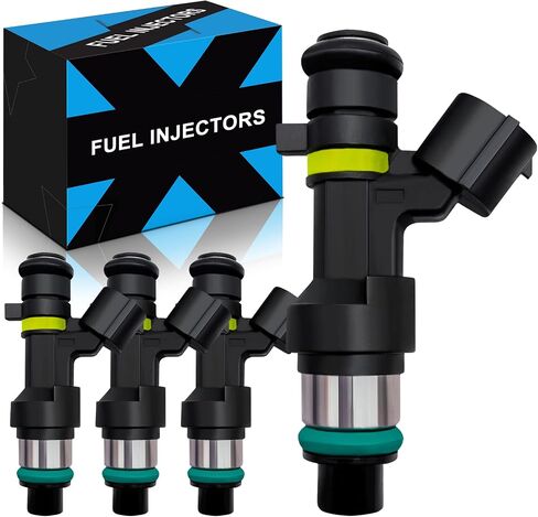 Upgraded Fuel Injectors FIT For:-Nissan Sentra 2.0L 2007-2012, Versa 1.8L 2007-2012, Cube 1.8L 2009-2014, NV200 2.0L 2013 2014 2015 2016 2017, 16600-EN200, FBY2850, FJ1056 (All-New 4 Pcs) in Saudi Arabia