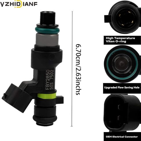 Upgraded Fuel Injectors FIT For:-Nissan Sentra 2.0L 2007-2012, Versa 1.8L 2007-2012, Cube 1.8L 2009-2014, NV200 2.0L 2013 2014 2015 2016 2017, 16600-EN200, FBY2850, FJ1056 (All-New 4 Pcs) in Saudi Arabia