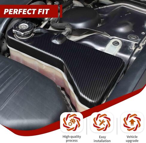 Coolant Tank Cover Engine Trim Compatible with Dodge Charger 2011-2023,for Dodge Challenger 2011-2023,for Chrysler 300c 2011-2023,Black in Kuwait