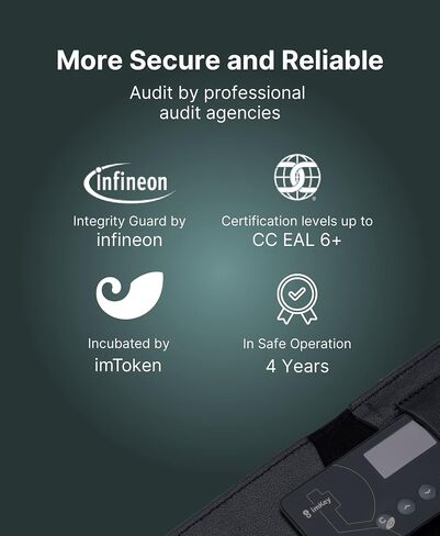 imKey imKey Pro Cryptocurrency Hardware Wallet, CC EAL 6+ Secure Level, Offline Operates, Multi-Secure, Safely Stores Your Crypto (Ethereum, Bitcoin, Litecoin and More), NFTs, Layer2, EVMa in Saudi Arabia