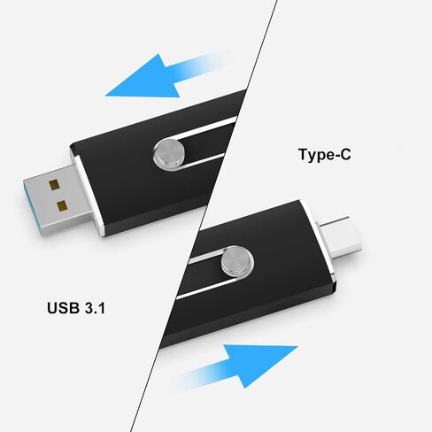 USB C Flash Drive 128GB,USB 3.1 Memory Stick Type C USB Thumb Drive Photo Stick External Storage for Android Smartphones, Computers, MacBook, Tablets, PC in Saudi Arabia