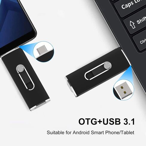 USB C Flash Drive 128GB,USB 3.1 Memory Stick Type C USB Thumb Drive Photo Stick External Storage for Android Smartphones, Computers, MacBook, Tablets, PC in Saudi Arabia