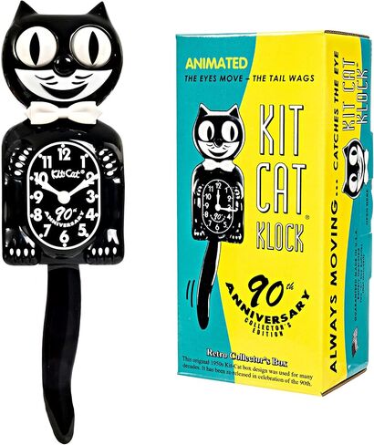 KIT CAT Klock Official 90th Anniversary Black with 1950s Collectors Box in Kuwait