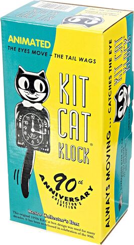 KIT CAT Klock Official 90th Anniversary Black with 1950s Collectors Box in Kuwait