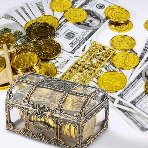 قطعتان من صندوق كنز القرصان الشفاف، صندوق كنز كريستال صغير عتيق لهدايا عيد ميلاد القراصنة، منظم عرض المجوهرات، صندوق تخزين الأحجار الكريمة لديكور المنزل in Kuwait