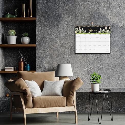 2024 Calendar - 2024 Wall Calendar, 12 Monthly Wall Calendar 2024 from Jan 2024 - Dec 2024, 14.6" x 11.5", Perfect 2024 Wall Calendar for Organizing in Kuwait