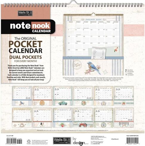 Lang WSBL Botanical Gardens 2024 Note Nook (24997007193) & WSBL Country Pleasures 2024 Note Nook™ (24997007206) in Saudi Arabia
