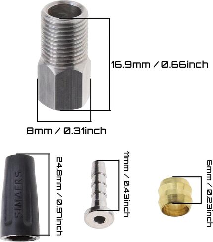 SING F LTD BH90 Cable Hose Set Olive Connector Insert Connecting Bolt Bleed Kit Hydraulic Brake Hose Olive Inset Repair Kit for Bike Replacement Part in Saudi Arabia