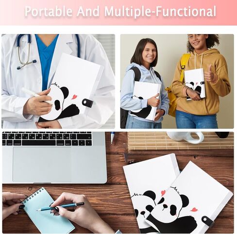 منظم مجلد ملفات باندا أكورديون - قابل للتوسيع باستخدام الملصقات، وحقيبة تنظيم المستندات للمستندات بحجم الحروف in Kuwait