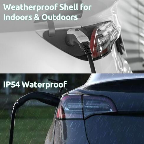 محول Tesla J1772 - قم بتوصيل شواحن SAE J1772 بمركبة Tesla الخاصة بك - متوافق مع الطراز 3/Y/S/X - تعظيم خيارات شحن EV [حصريًا لمالكي Tesla] in Kuwait