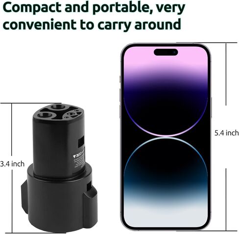 محول Tesla J1772 - قم بتوصيل شواحن SAE J1772 بمركبة Tesla الخاصة بك - متوافق مع الطراز 3/Y/S/X - تعظيم خيارات شحن EV [حصريًا لمالكي Tesla] in Kuwait