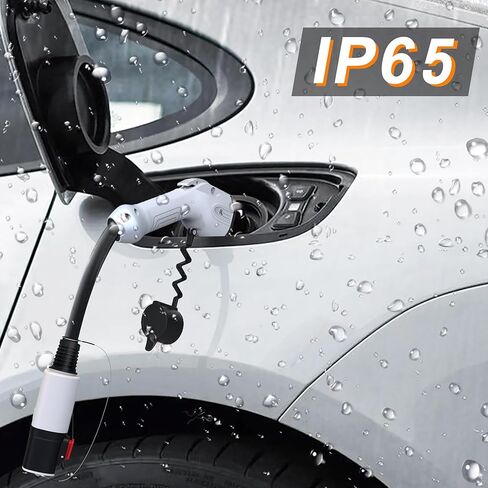محول شحن محمول من Tesla إلى J-1772 متوافق مع J1772 EV Max 60A 250V AC أبيض in Kuwait