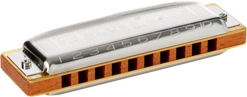 Hohner Harmonica, Key of A, Blues Harp, Stainless Steel, Wooden Comb, Hand made in Germany, Ideal for Playing the Blues, Harmonicas in Saudi Arabia