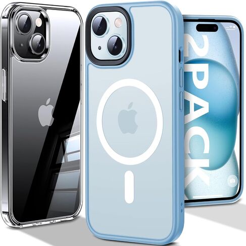 [رقم 1 جراب مغناطيسي قوي لهاتف iPhone 12/12 Pro لهاتف MagSafe [واقي عسكري مضاد للصدمات بطول 15 قدم] جراب هاتف iPhone 12 متين ومقاوم للصدمات من السيليكون غير اللامع لهاتف iPhone 12/12 Pro باللون الرمادي in Saudi Arabia