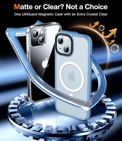 [رقم 1 جراب مغناطيسي قوي لهاتف iPhone 12/12 Pro لهاتف MagSafe [واقي عسكري مضاد للصدمات بطول 15 قدم] جراب هاتف iPhone 12 متين ومقاوم للصدمات من السيليكون غير اللامع لهاتف iPhone 12/12 Pro باللون الرمادي in Saudi Arabia