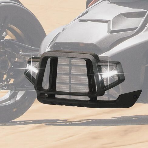 واقي الصدمات الأمامي من KEMIMOTO مع واقي الرادياتير متوافق مع Can-Am Ryker 600، 900، Rally مع استبدال مصابيح LED #219401108 in Saudi Arabia