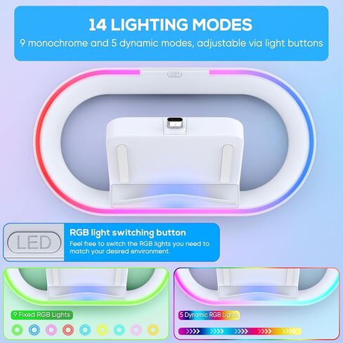 Charging Dock Station for Playstation Portal, Charger Stand for Ps Portal with RGB Light and USB C Charging Cable, Handheld Stand Holder for Playstation Portal in Saudi Arabia