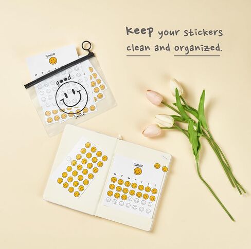 Pack of 12 Months Reward Chart Smile Stickers for Kids and Incentive Board to Motivate Toddler, Kid, Teen, Teacher for Behavior Potty Chore Homework Routine Awards Decals in Kuwait