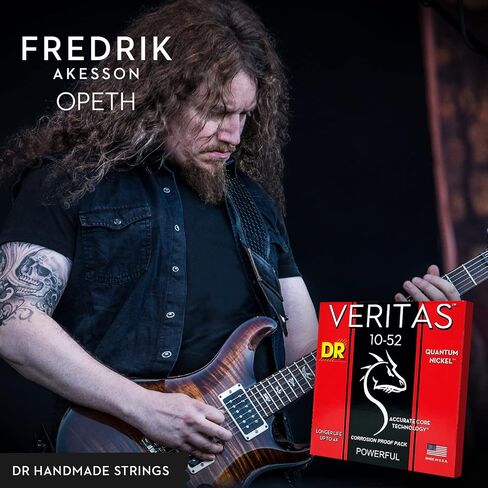 DR Strings Veritas Coated Core Technology Electric Guitar Strings, Medium 10-46, 3-Pack (VTE-10-3PK) in Saudi Arabia