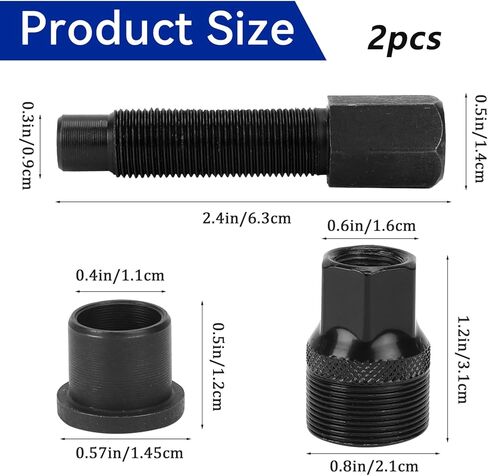 Bicycle Crank Puller 2 Pack Bike Crank Removal Tool Crank Remover Crankset Puller Compact Crank Arm Puller Cycling Power Pull Crank Repair Maintenance Remover for Bikes in Saudi Arabia