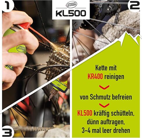 زيت سلسلة الدراجات الفاخر الأصلي من سيبرين - التشحيم والحماية القصوى في جميع أنواع الظروف الجوية مناسب للدراجات الجبلية والدراجات الإلكترونية ودراجات الطرق المصنوعة في ألمانيا 125 مل in Kuwait