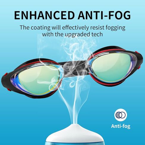 Body+ Nearsighted Swim Goggles, Shortsighted Optical Mirror/Non-Mirror Lens Swimming Goggles Anti-Fog for Adult Men Women in Saudi Arabia