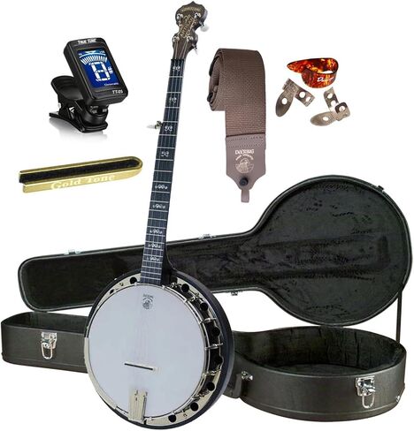 Deering Artisan Goodtime 2 II 5-String Resonator Deluxe Bluegrass Banjo مع حافظة صلبة in Kuwait