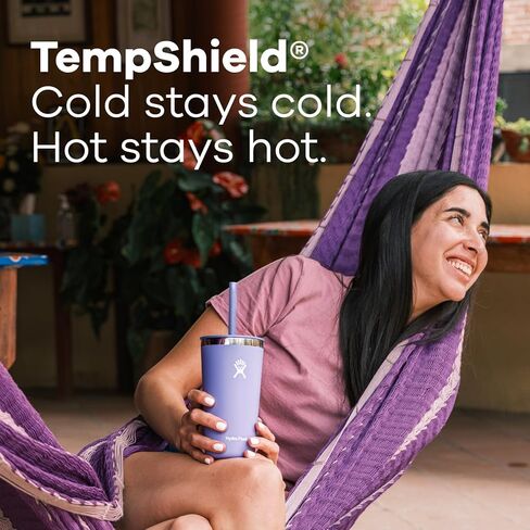 قارورة مائية بغطاء من القش سعة 20 أونصة باللون النيلي in Kuwait