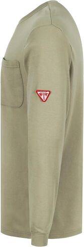 قمصان TICOMELA FR للرجال قميص مقاوم للهب NFPA2112/CAT2 7oz قمصان رجالية مقاومة للحريق بأكمام طويلة هينلي in Kuwait