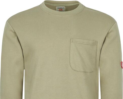 قمصان TICOMELA FR للرجال قميص مقاوم للهب NFPA2112/CAT2 7oz قمصان رجالية مقاومة للحريق بأكمام طويلة هينلي in Kuwait