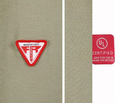 قمصان TICOMELA FR للرجال قميص مقاوم للهب NFPA2112/CAT2 7oz قمصان رجالية مقاومة للحريق بأكمام طويلة هينلي in Kuwait