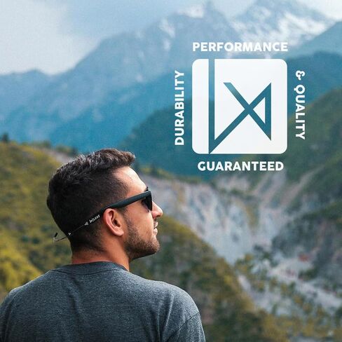 حزام كابل Luxe Performance قابل للتعديل بدون ذيل وحزام نظارات شمسية وحامل نظارات للنظارات الشمسية أو النظارات أو النظارات الطبية - 14 بوصة، حروف فاخرة باللون الأسود/الأبيض in Kuwait