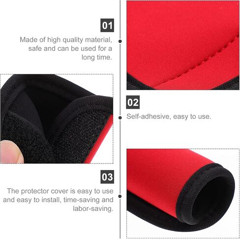 ULTECHNOVO مقابض الأمتعة يلتف النيوبرين الراحة معرف الأمتعة لحقيبة السفر حقيبة الأمتعة in Kuwait